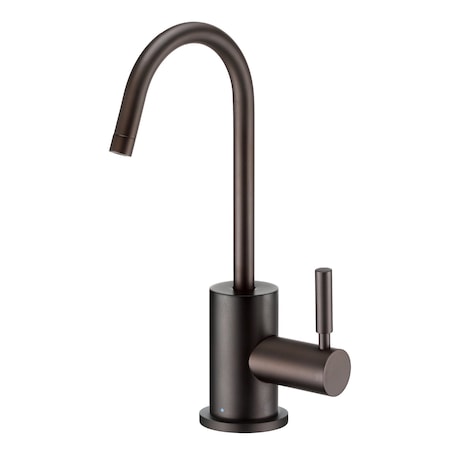 Whitehaus Point Of Use Cold Water Drinking Faucet W/ Gooseneck Swivel Spout, Brnz WHFH-C1010-ORB